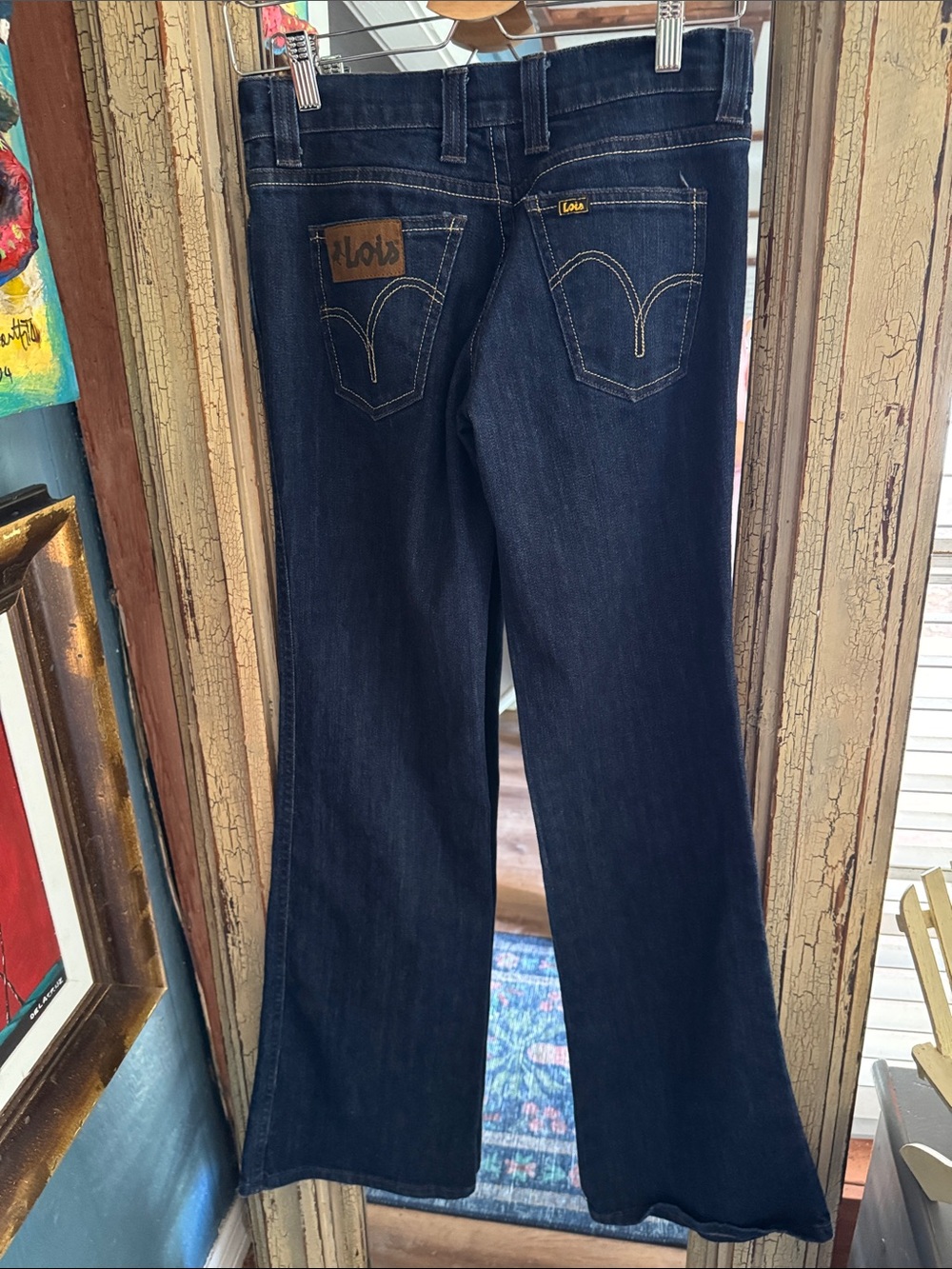 Women's Dark Indigo Flare Jeans by L.O.G.G.